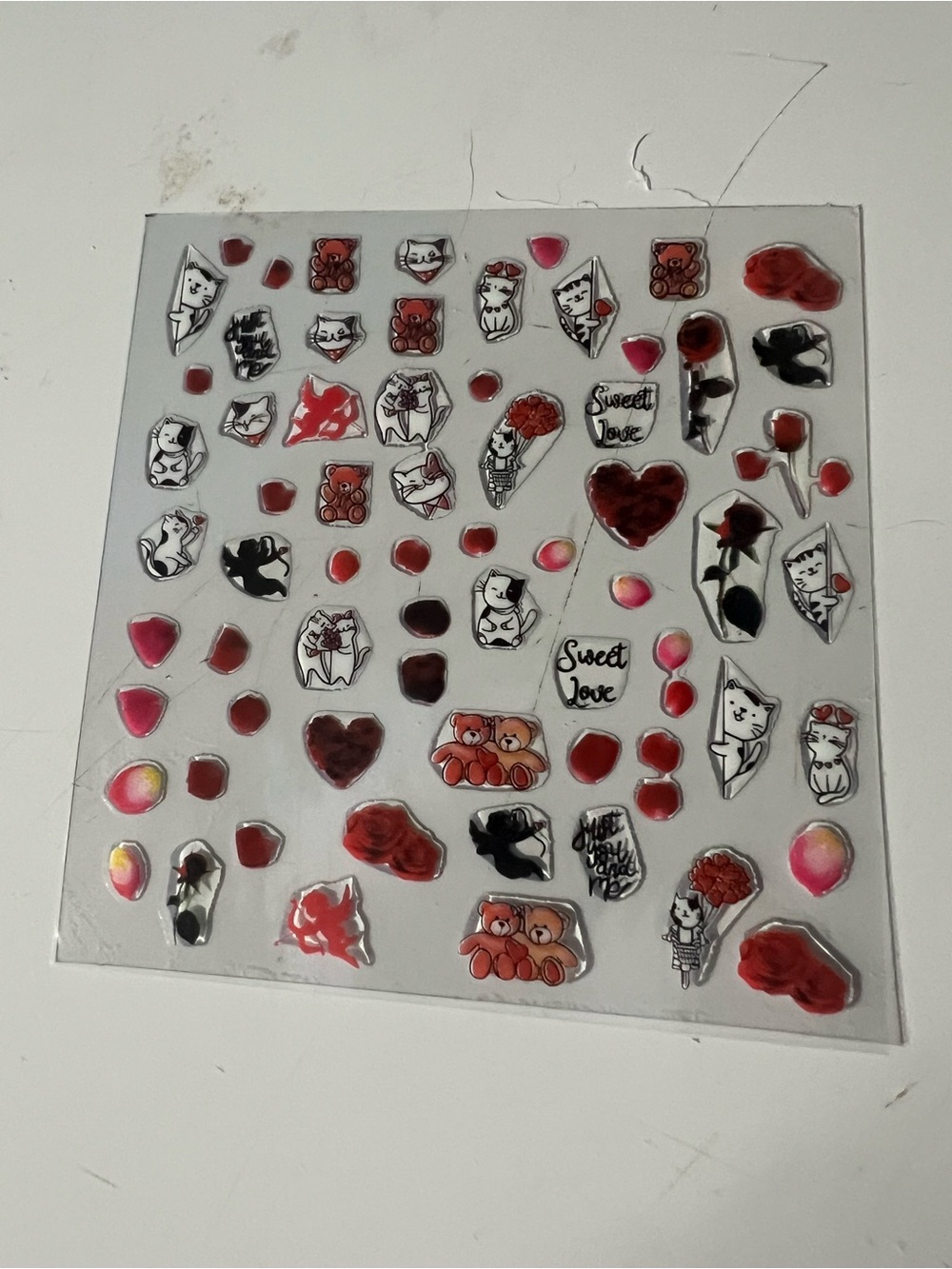 Valentine’s Day Inspired Themed Nail Stickers